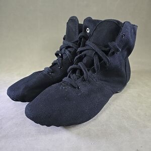Theatricals Footwear Women Soft Sole Canvas Dancing Boot Shoes Low Heel Ballet 9